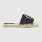 Gucci Women’s espadrille with crystal Interlocking G